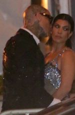 KOURTNEY KARDASHIAN and Travis Barker Leaves Vanity Fair Oscar Party in Beverly Hills 03/27/2022