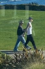 KOURTNEY KARDASHIAN and Travis Barker on the Beach in Laguna Beach 03/10/2022