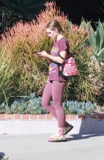 KRISTEN BELL Heading for Morning Exercise in Los Feliz 03/22/2022