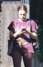 KRISTEN BELL Heading for Morning Exercise in Los Feliz 03/22/2022