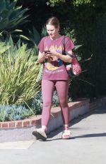 KRISTEN BELL Heading for Morning Exercise in Los Feliz 03/22/2022