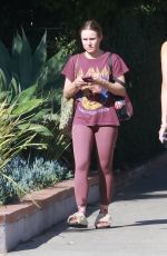 KRISTEN BELL Heading for Morning Exercise in Los Feliz 03/22/2022