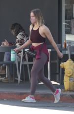 KRISTEN BELL Heading to Workout in Los Feliz 03/11/2022