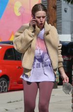 KRISTEN BELL Out and About in Los Angeles 03/21/2022