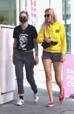 KRISTEN STEWART and DYLAN MEYER Out Shopping in West Hollywood 03/14/2022