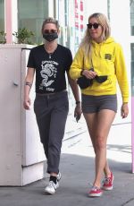 KRISTEN STEWART and DYLAN MEYER Out Shopping in West Hollywood 03/14/2022