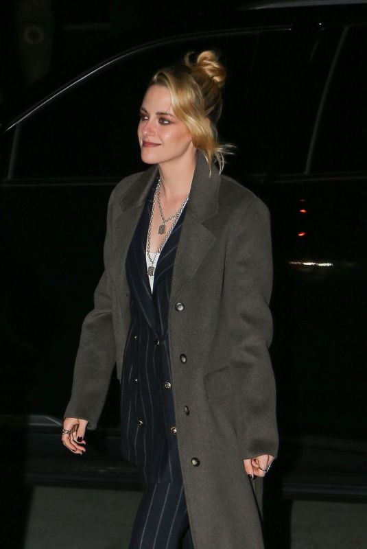 KRISTEN STEWART Arrives at Her Hotel in New York 03/10/2022