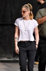 KRISTEN STEWART Arrives at Jimmy Kimmel Live Studios 03/15/2022