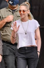 KRISTEN STEWART Arrives at Jimmy Kimmel Live Studios 03/15/2022