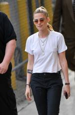 KRISTEN STEWART Arrives at Jimmy Kimmel Live Studios 03/15/2022