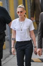 KRISTEN STEWART Arrives at Jimmy Kimmel Live Studios 03/15/2022