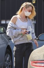 KRISTEN STEWART Leaves a Hair Salon in Beverly Hills 03/22/2022