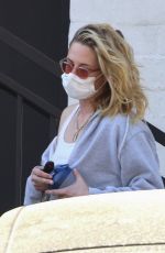 KRISTEN STEWART Leaves a Hair Salon in Beverly Hills 03/22/2022