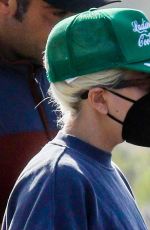 LADY GAGA and Michael Polansky Leaves Grocery Market in Malibu 03/21/2022