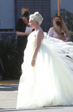 LADY GAGA Arrives at Elton John AIDS Foundation
