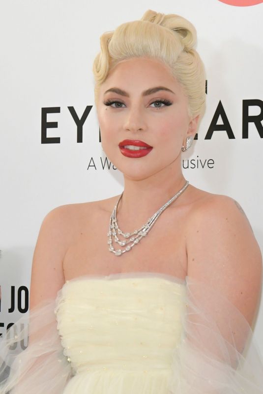 LADY GAGA at Elton John AIDS Foundation’s 30th Annual Academy Awards Viewing Party in West Hollywood 03/27/2022