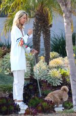 LADY VICTORIA HERVEY Out with Her Dog in Los Angeles 03/10/2022