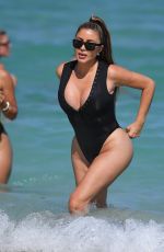 LARSA PIPPEN in Wwimsuit at a Beach in Miami 03/26/2022