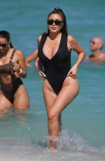 LARSA PIPPEN in Wwimsuit at a Beach in Miami 03/26/2022