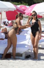 LARSA PIPPEN in Wwimsuit at a Beach in Miami 03/26/2022