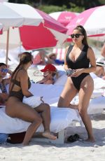 LARSA PIPPEN in Wwimsuit at a Beach in Miami 03/26/2022