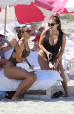 LARSA PIPPEN in Wwimsuit at a Beach in Miami 03/26/2022