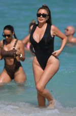 LARSA PIPPEN in Wwimsuit at a Beach in Miami 03/26/2022
