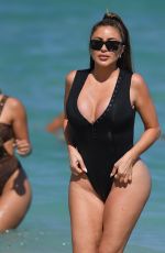 LARSA PIPPEN in Wwimsuit at a Beach in Miami 03/26/2022