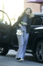 LAURA DERN Out with a Friend at a Restaurant in Brentwood 03/29/2022