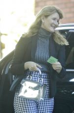 LAURA DERN Out with a Friend at a Restaurant in Brentwood 03/29/2022