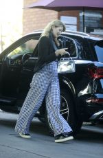 LAURA DERN Out with a Friend at a Restaurant in Brentwood 03/29/2022