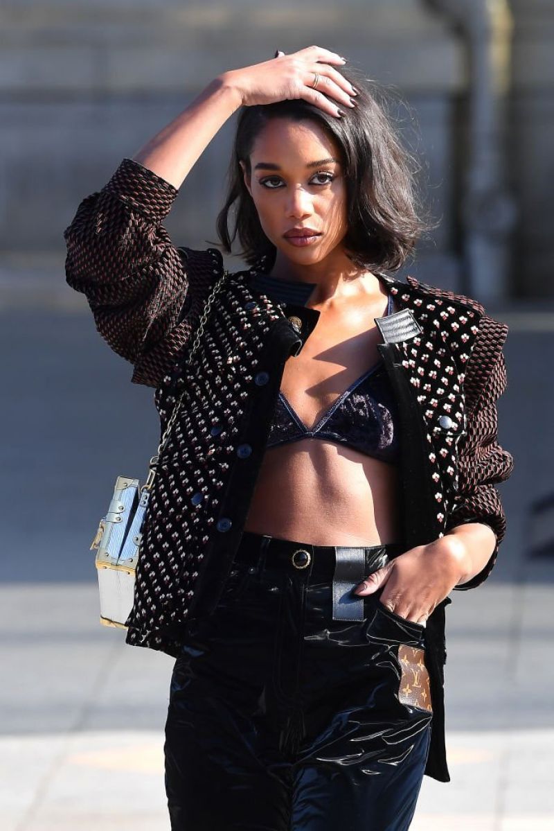 Laura Harrier Louis Vuitton Boutique Opening in Paris October 2, 2017 –  Star Style