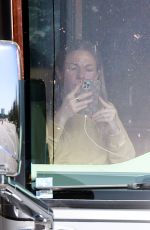 LEANN RIMES and Eddie Cibrian in Their Enormous Luxury Winnebago in Los Angeles 03/18/2022
