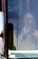 LEANN RIMES and Eddie Cibrian in Their Enormous Luxury Winnebago in Los Angeles 03/18/2022