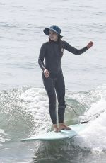 LEIGHTON MEESTER at a Surf Session on Manhattan Beach 03/03/2022