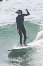 LEIGHTON MEESTER at a Surf Session on Manhattan Beach 03/03/2022