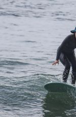LEIGHTON MEESTER at a Surf Session on Manhattan Beach 03/03/2022