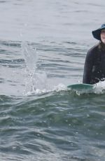 LEIGHTON MEESTER at a Surf Session on Manhattan Beach 03/03/2022