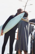 LEIGHTON MEESTER Out Surfing in Malibu 03/03/2022