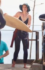 LEIGHTON MEESTER Out Surfing in Malibu 03/03/2022