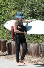 LEIGHTON MEESTER Out Surfing in Malibu 03/17/2022