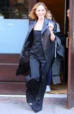 LESLIE MANN Leaves Her Hotel in New York 03/21/2022