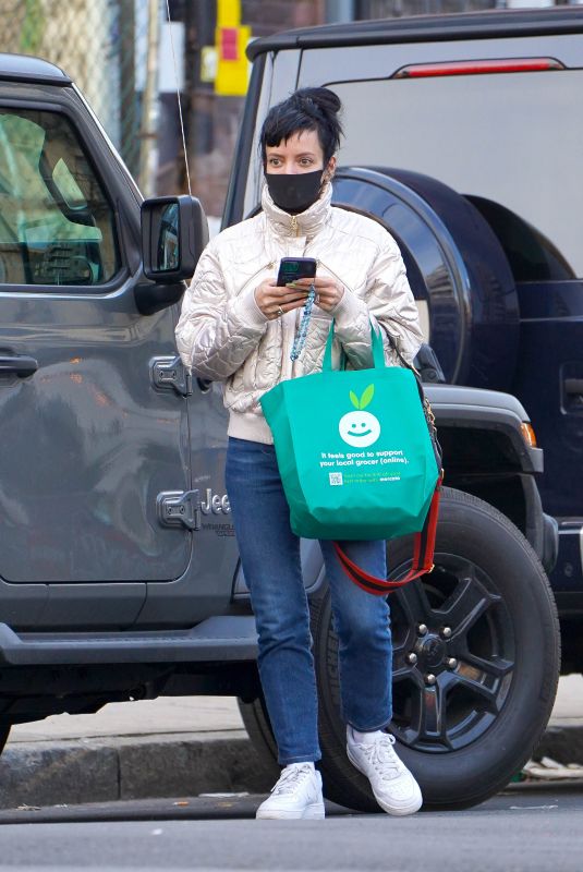 LILY ALLEN Out and About in New York 03/08/2022
