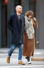 LILY COLLINS and Charlie McDowell Out in New York 03/21/2022