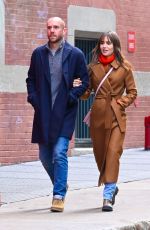 LILY COLLINS and Charlie McDowell Out in New York 03/23/2022