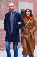 LILY COLLINS and Charlie McDowell Out in New York 03/23/2022