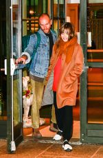 LILY COLLINS and Charlie McDowell Out in New York 03/24/2022