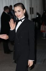 LILY COLLINS at Ralph Lauren Fashion Show in New York 03/22/2022