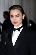 LILY COLLINS at Ralph Lauren Fashion Show in New York 03/22/2022