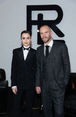 LILY COLLINS at Ralph Lauren Fashion Show in New York 03/22/2022